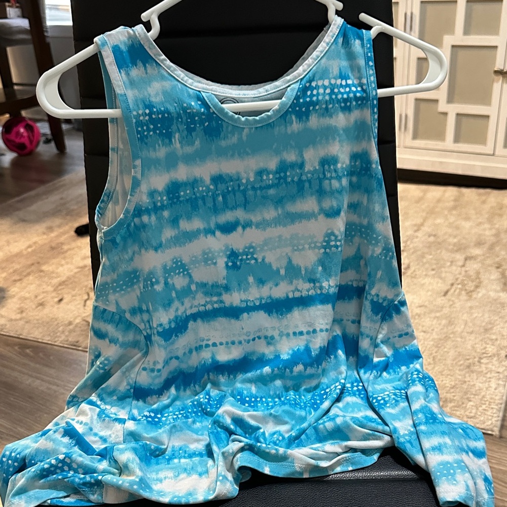 Wonder Nation Aqua Tie-Dye Kids Tank Top
